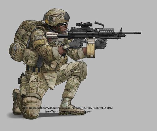 【火力中坚(一)】fn minimi(minimi,m249,mk46/48,c9)系列机枪图集