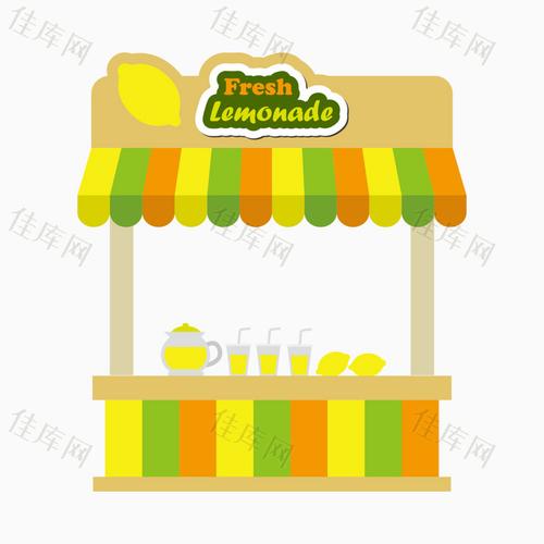 免抠元素 彩色的果汁店图片素材详细参数: 编号6776225 分类卡通手绘