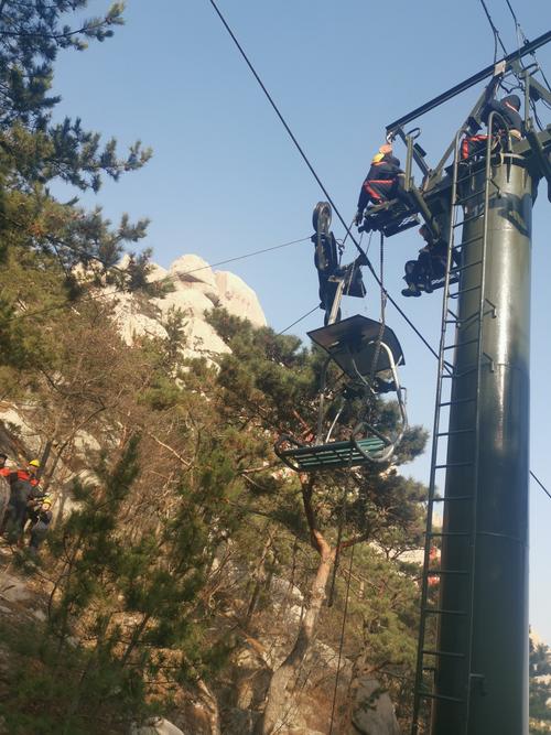 仰口索道圆满完成索道年度大修工作