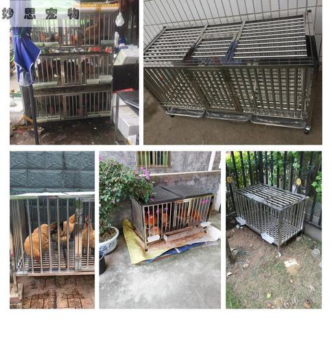 【大空间加粗加密】折叠不锈钢养鸡笼家用户外防雨大号特大鸡笼子养殖