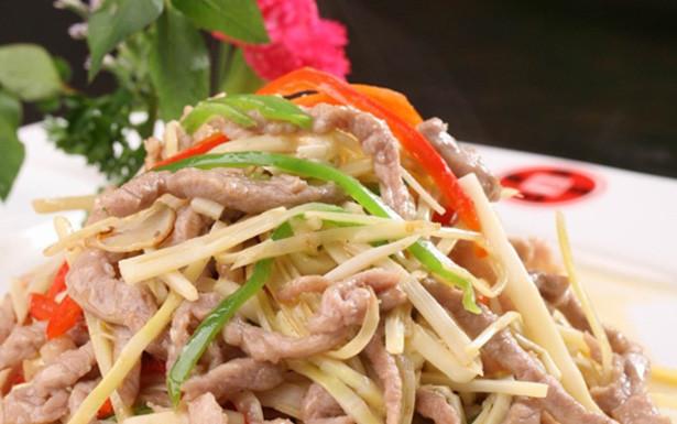 肉丝冬笋尖椒
