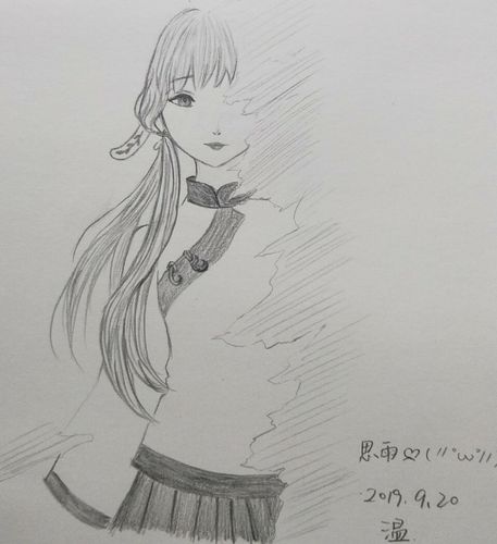 铅笔画 手绘 动漫头像 临摹练习