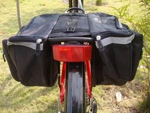 自行车后架帆布防水骑行山地防雨尾包后座大容量货架驮包驼包长途