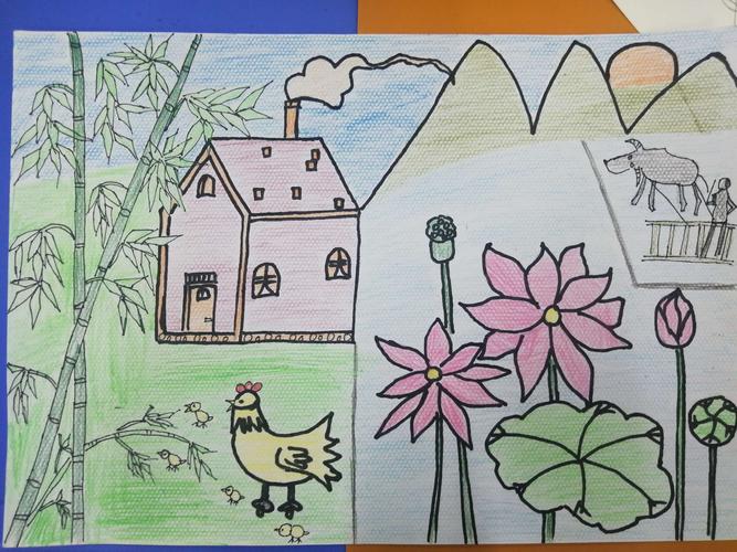 官厅中心幼儿园开展"家乡美"简笔画比赛