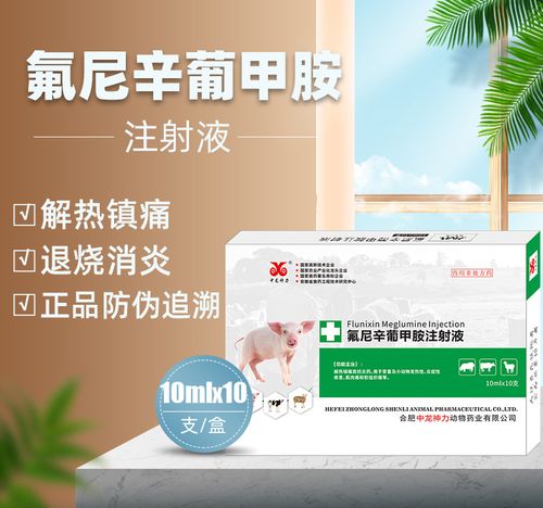中龙兽用氟尼辛葡甲胺注射液猪牛羊退烧跛痛关节肿大口蹄关节炎药
