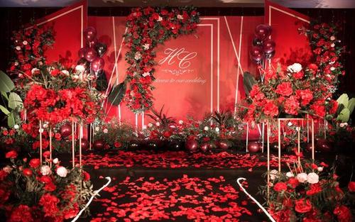 小城大爱婚庆红色简约欧式婚礼