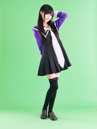 制服诱惑 90后超甜美学生装美女诱惑写真