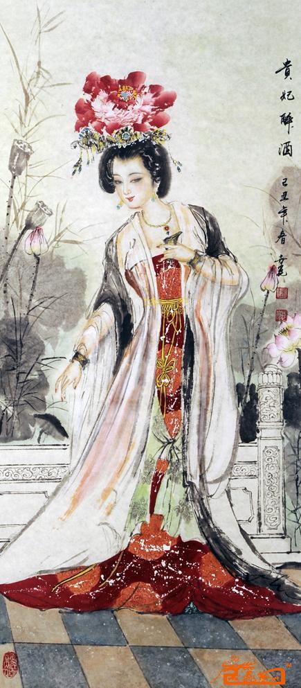 名家 徐世昆 人物 - 贵妃醉酒