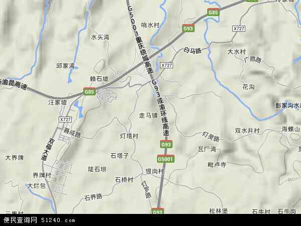 走马镇地图 - 走马镇卫星地图 - 走马镇高清航拍地图
