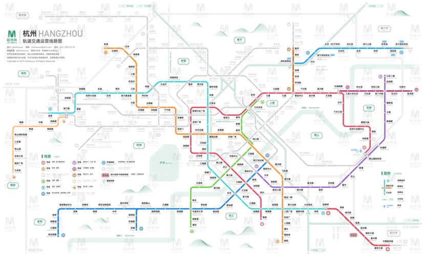 杭州地铁第四期建设规划线路图7月版