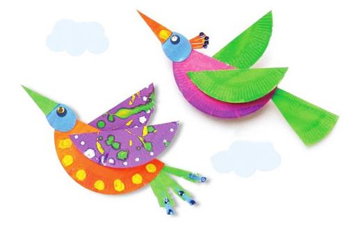儿童手工制作:美丽的鸟   