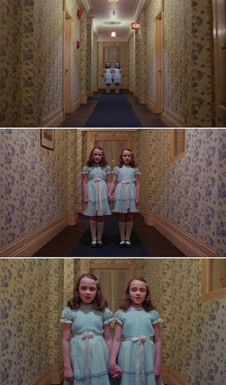 关系,其中最为经典的当然是小男孩在酒店骑车游玩时屡次撞到的双胞胎