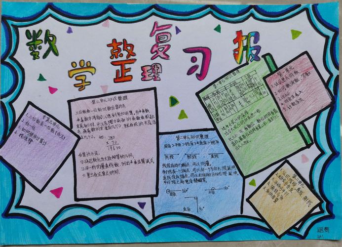 状元里四年级数学手抄报大pk—第1-3单元整理与复习