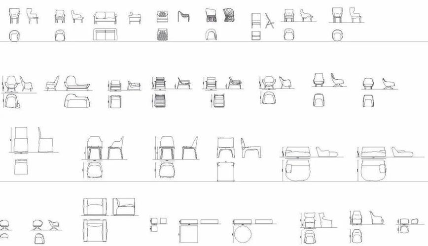 素材《室内设计师专属国外高端cad图库》本图库包含了绘图常用的平面