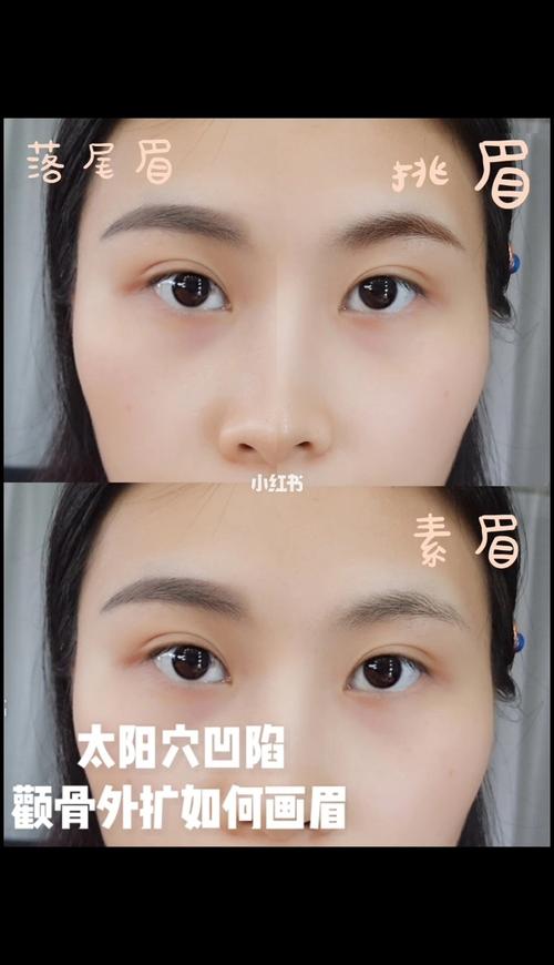 干货丨太阳穴凹陷,颧骨外扩如何设计眉形_眉形_外扩_广州自由行热门