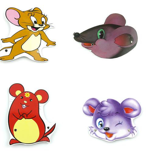 幼儿园教学用品儿童头饰面具舞台表演道具角色扮演动物头饰小老鼠