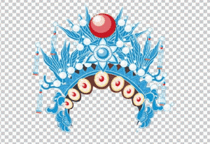 京剧头饰简笔画