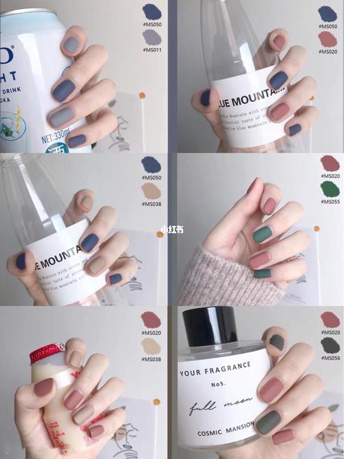 95超a气质磨砂美甲_秋冬美甲_秋冬美甲配色_美妆