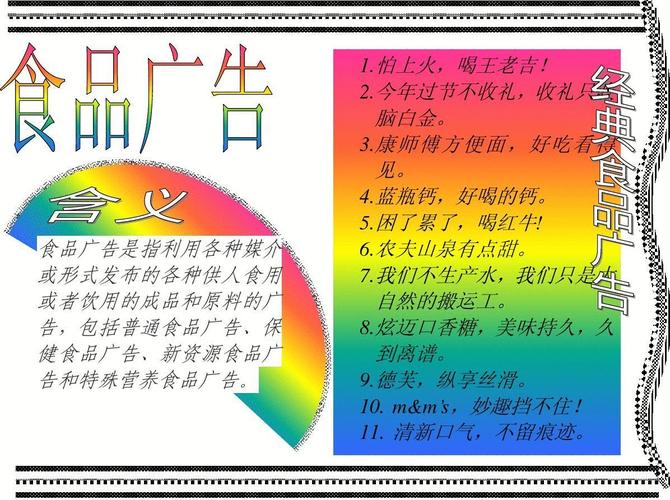 食品广告手抄报