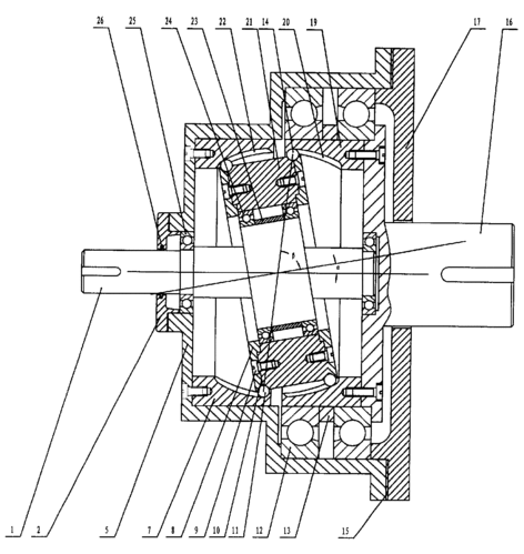 cn2802198y_章动活齿传动减速机失效