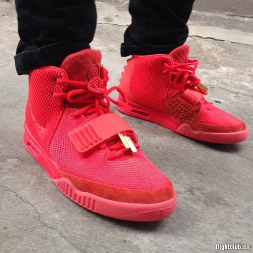 椰子2 椰子2大红全红发售508214-660 nike air yeezy 2 "red october"