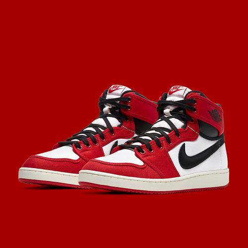 airjordankoaj1芝加哥黑白红帆帆布休闲篮球篮球鞋