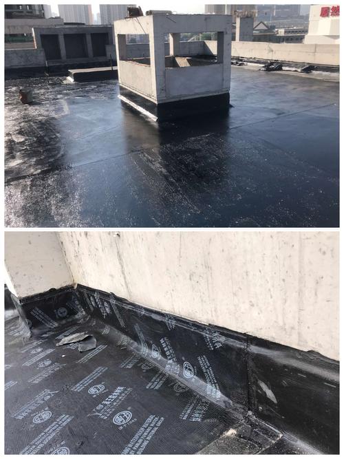 商业屋面阴角抹八字,女儿墙凹槽防水收头细部处理.