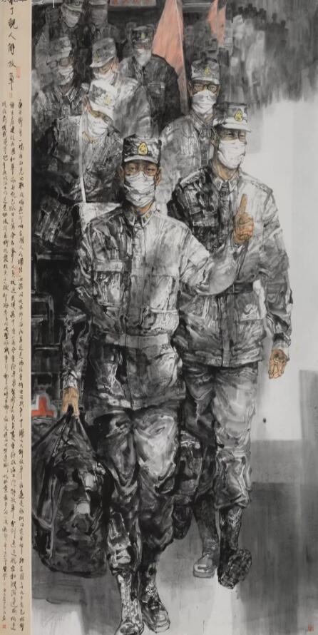 "众志成城 抗击疫情——四川美术家在行动"抗疫主题美术作品展绘画