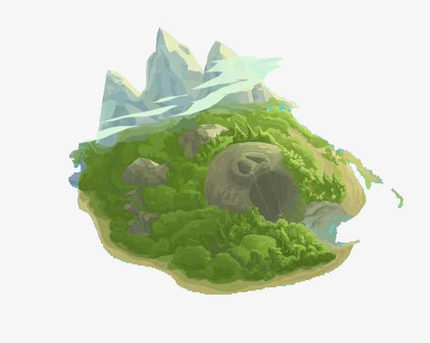 岛屿免抠素材免费下载_觅元素51yuansu.com