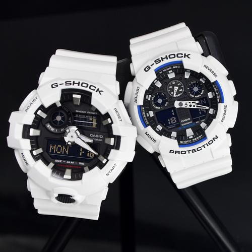 卡西欧g-shock白色时尚运动防水手表男白武士ga-400/110gw/100-7a