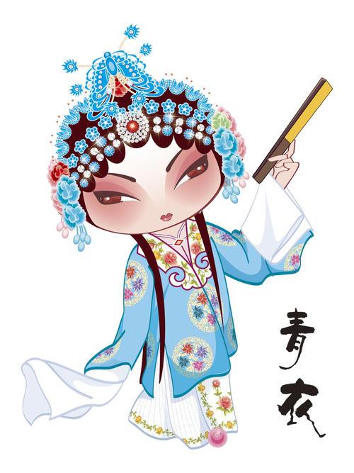 戏曲人物简笔画青衣 简笔画图片大全-蒲城教育文学网