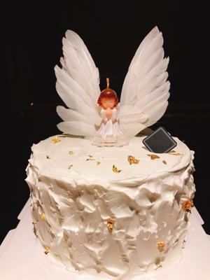 网红ins天使羽毛翅膀天使生日蛋糕南宁苏州福州厦门南京同城速递