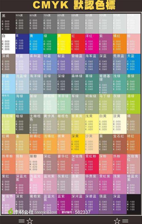 水彩调色