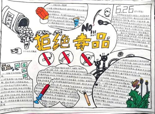 六年级禁毒手抄报简单又漂亮