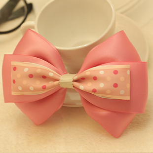 手工蝴蝶结发饰头饰品发夹发箍发带春夏超甜美蜜桃派女孩