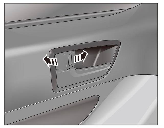 北汽新能源ex360如何使用车门内锁止钮?