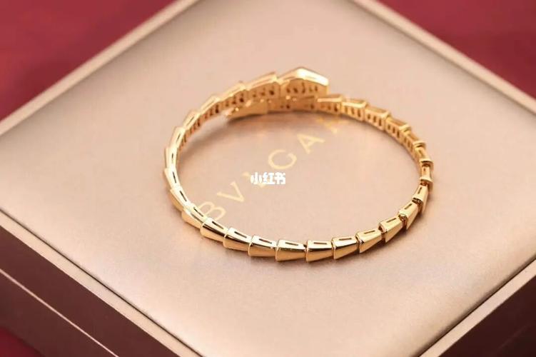 宝格丽 bvlgari 玫瑰金蛇形头尾钻女士手镯_手镯_玫瑰