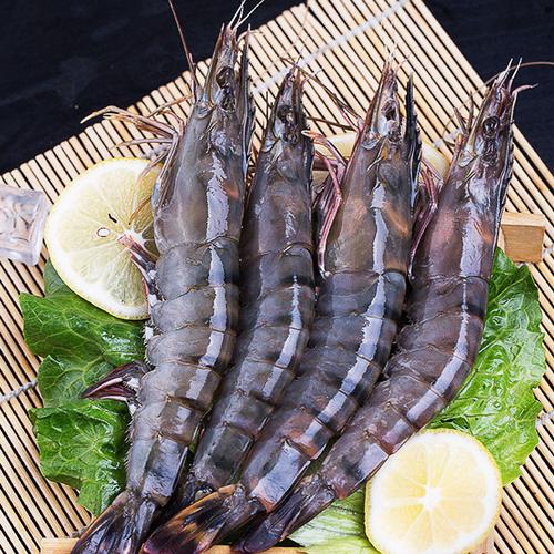 黑虎虾 冷冻鲜活急冻新鲜冻虾800g/盒虎虾 马来西亚黑虎虾图片