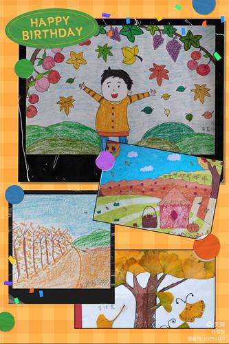画一画你眼中的秋天——记洪山镇小学附属幼儿园亲子绘画评比活动