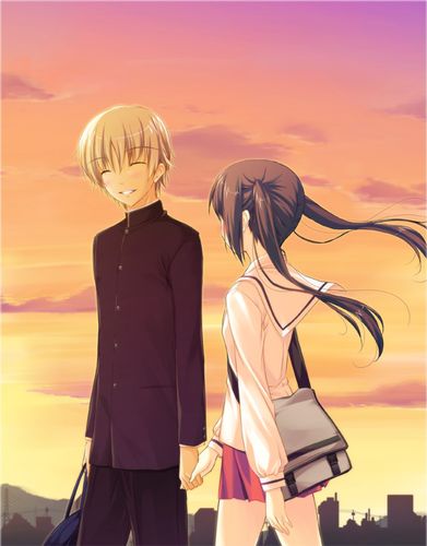 二次元动漫人物牵手图片(21p)