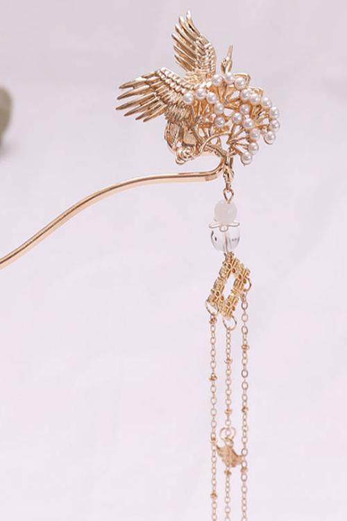 古风发簪头饰少女汉服发饰古装流苏步摇配饰复古超仙簪子古代饰品