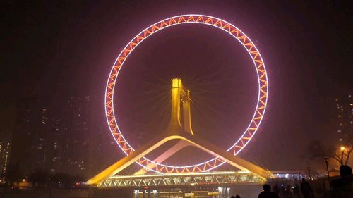 1天津之眼摩天轮:天津之眼可以说是天津的标志性旅游景点了,也是网红