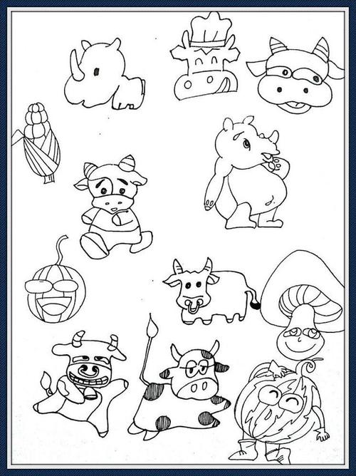 下面是我的部分作品:2,反复临摹各种生动的形象,研究它们的样子,如