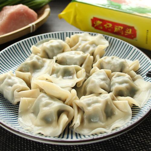 湾仔码头韭菜猪肉水饺1320g饺子速食饺子早餐煎饺点心