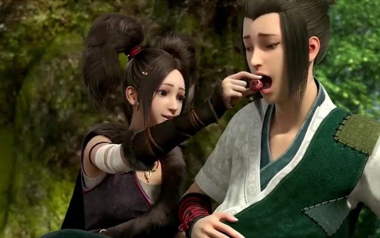 风语咒中小妖孽与死瞎子的感人片段