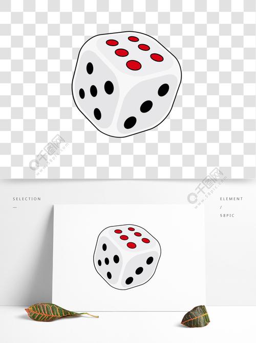 骰子免抠图素材psd卡通手绘元素插画装饰图案素材