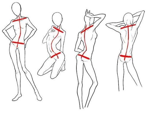 动漫人物站姿绘画参考