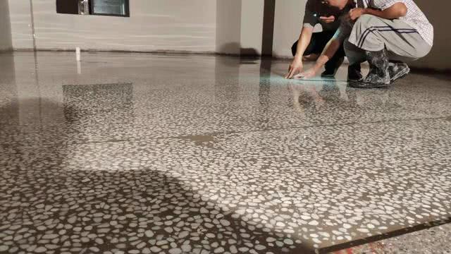 做水磨石地面是整体现浇还是分块好?完工老公直夸好,区别太大了