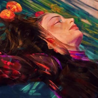 赛博朋克风漫画女生头像