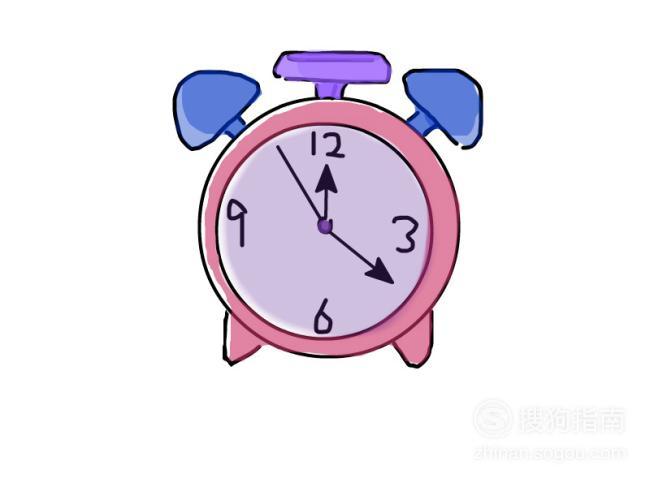 卡通简笔画闹钟怎么画优质